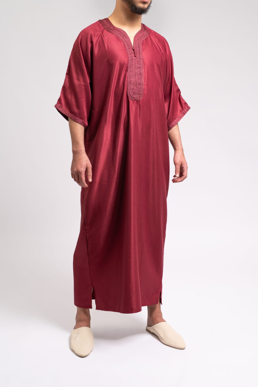 Kaftan bordeaux rood