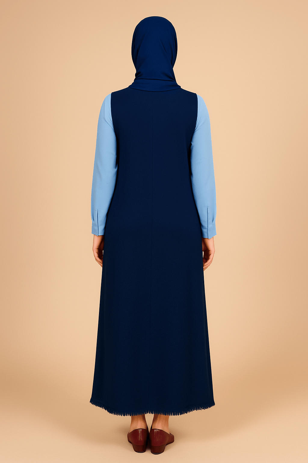 Gebreide jurk blue - Afbeelding 2