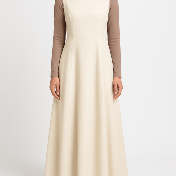 A-lijn jurk crème